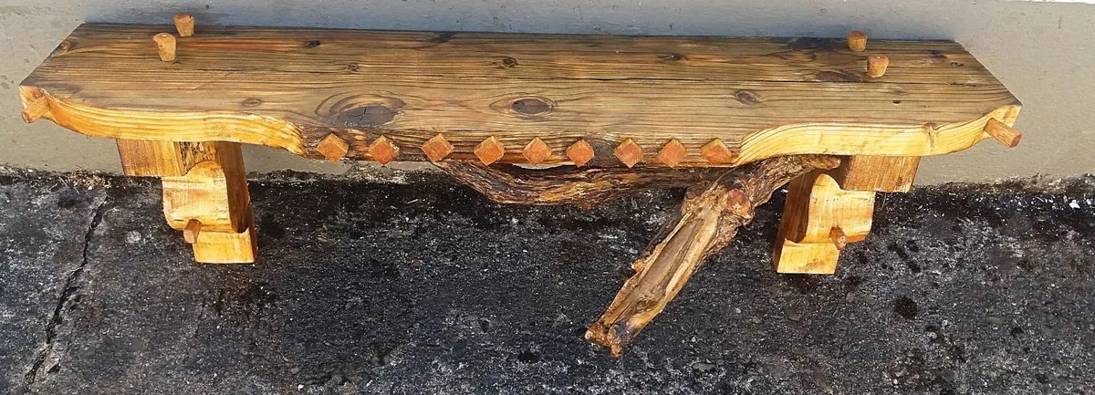 NEW Rustic Driftwood Stove Mantle / Shelf - Image 3