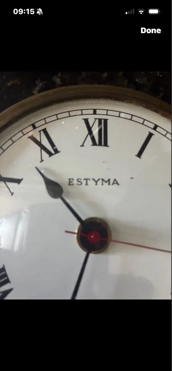 Vintage Brass Clock - Image 3