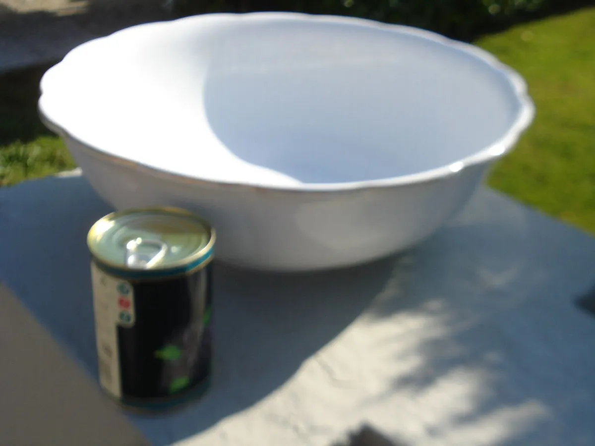 EXTRA LARGE IRONSTONE CHINA BOWL. - Image 4