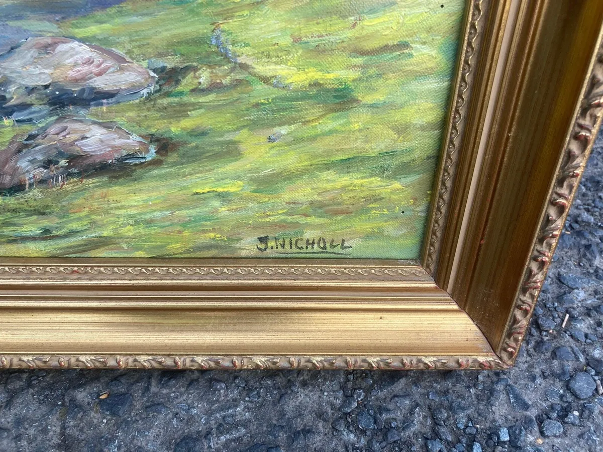 Irish cottage oil painting - Image 2