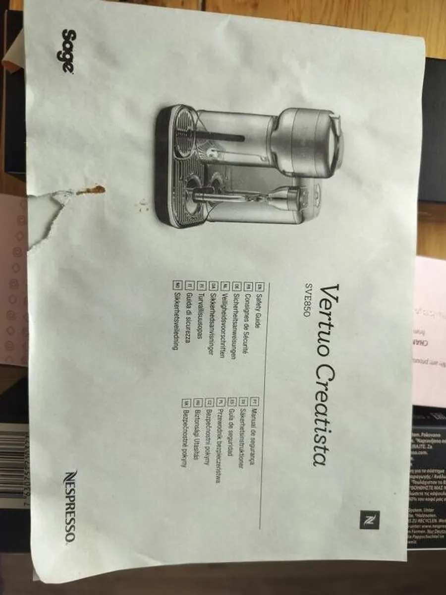 Sage Nespresso Coffee Machine - Image 2