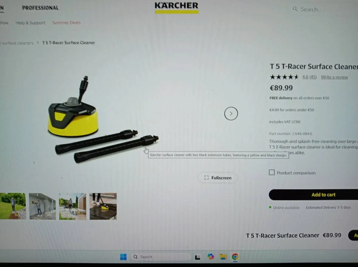KARCHER EXTRAS T RACER PATIO CLEANER-BRAND NEW - Image 3