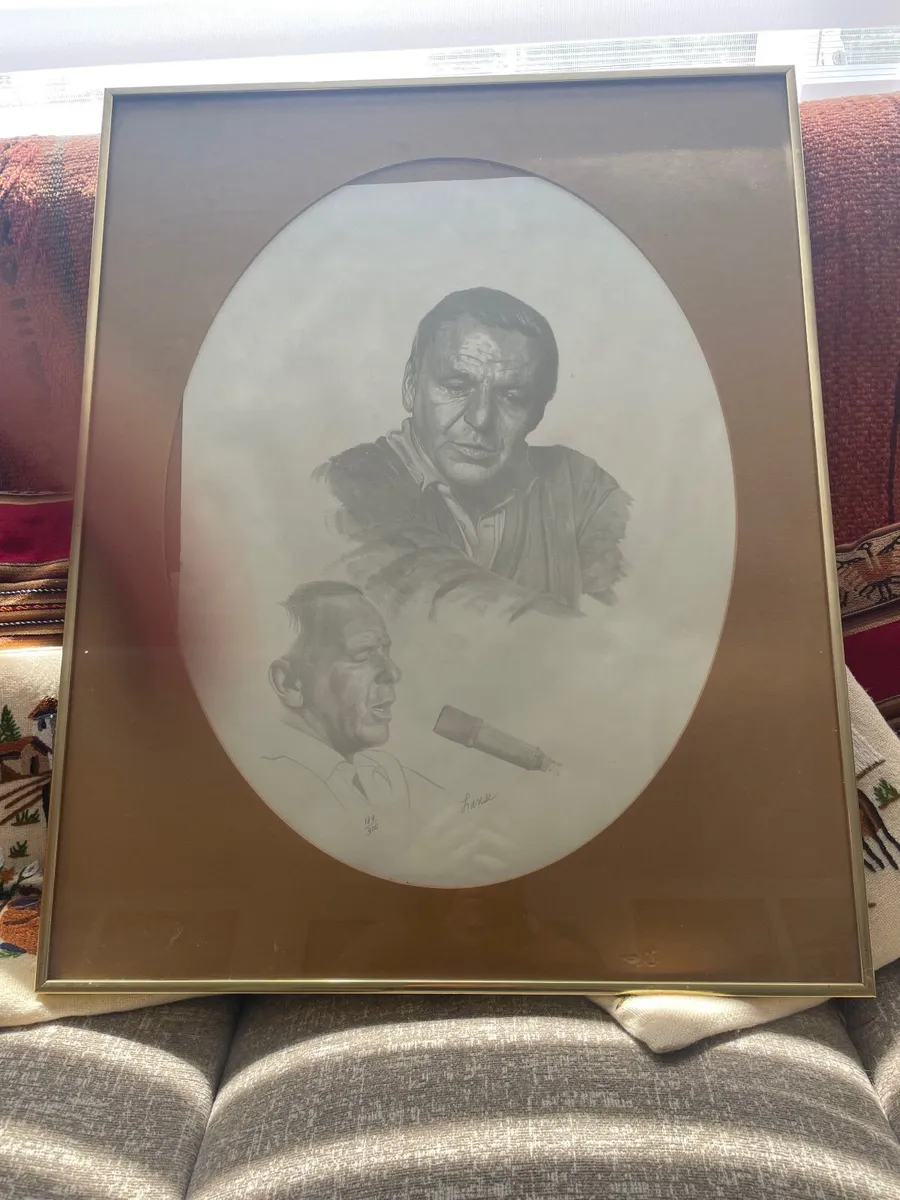 TWO PAINTINGS OF FRANK SINATRA - Image 1