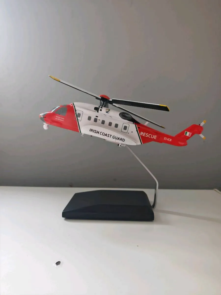 Rare Pair: Irish Coast Guard Helicopter Models (S- - Image 1