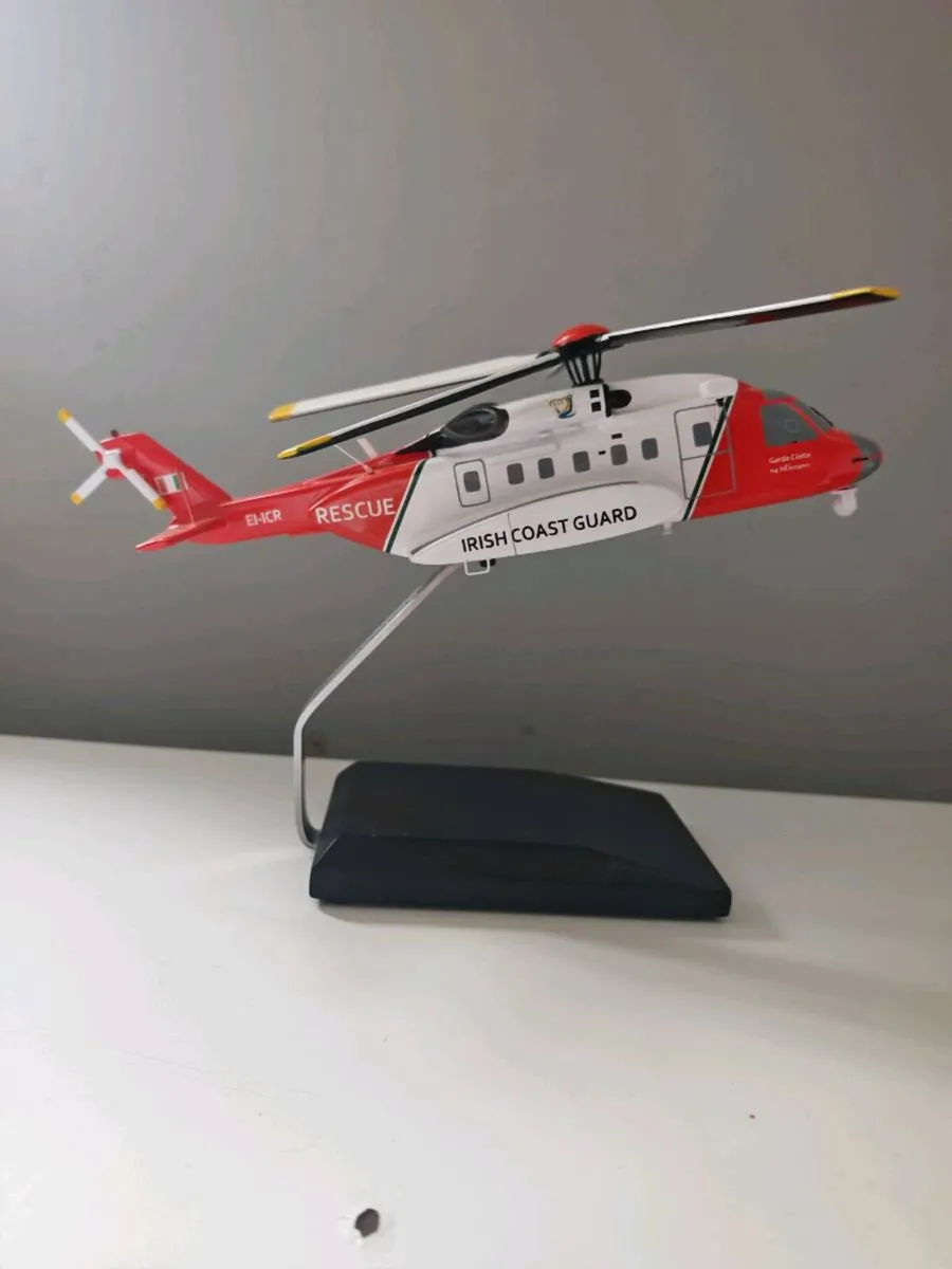 Rare Pair: Irish Coast Guard Helicopter Models (S- - Image 3