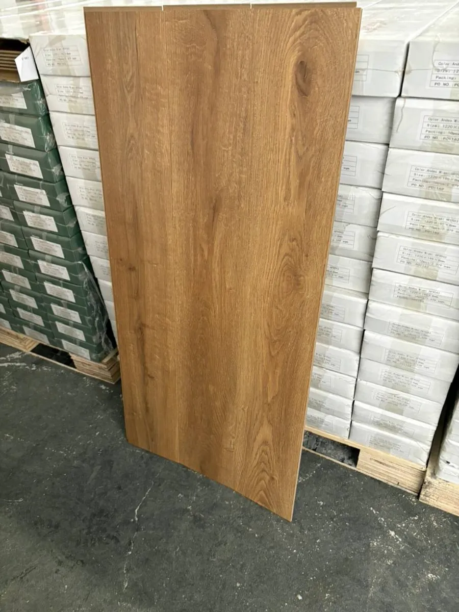 Dark brown laminate flooring