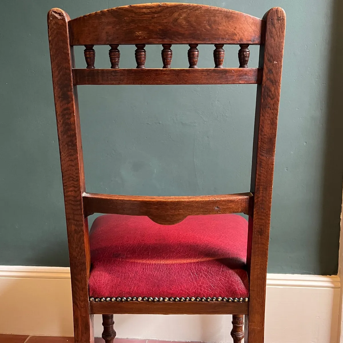 Six oak dining chairs set Victorian antique €200 - Image 2