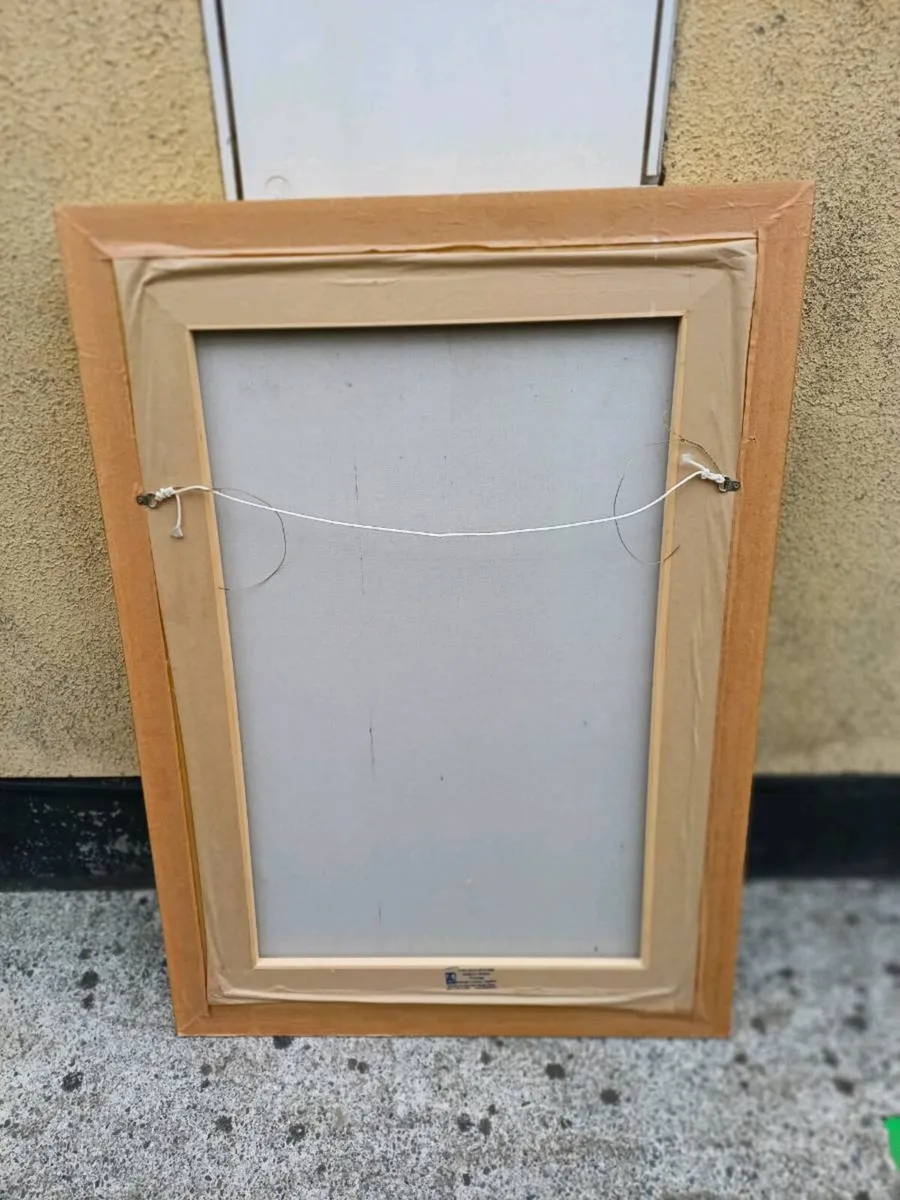 Large Vintage Canvas Picture - Image 4