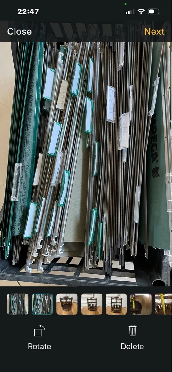 Office Crystal Files for Standard Filing Cabinet - Image 1