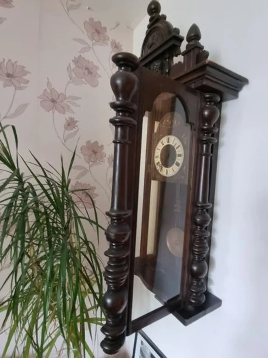 German wall clock Gustav Becker - Image 2