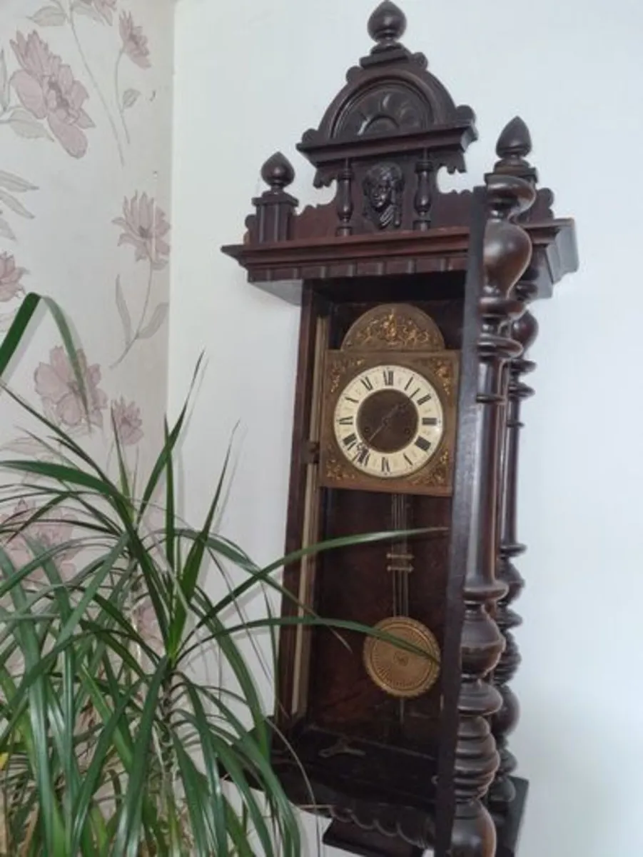 German wall clock Gustav Becker - Image 3