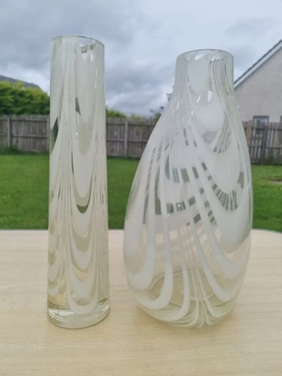 The vases are Finnish art glass by Oy Kumela - Image 3