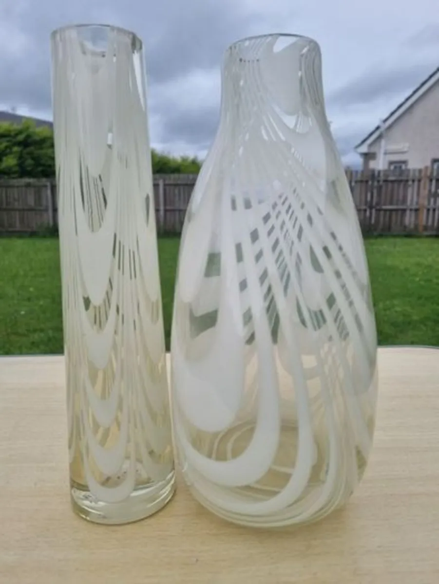 The vases are Finnish art glass by Oy Kumela - Image 4