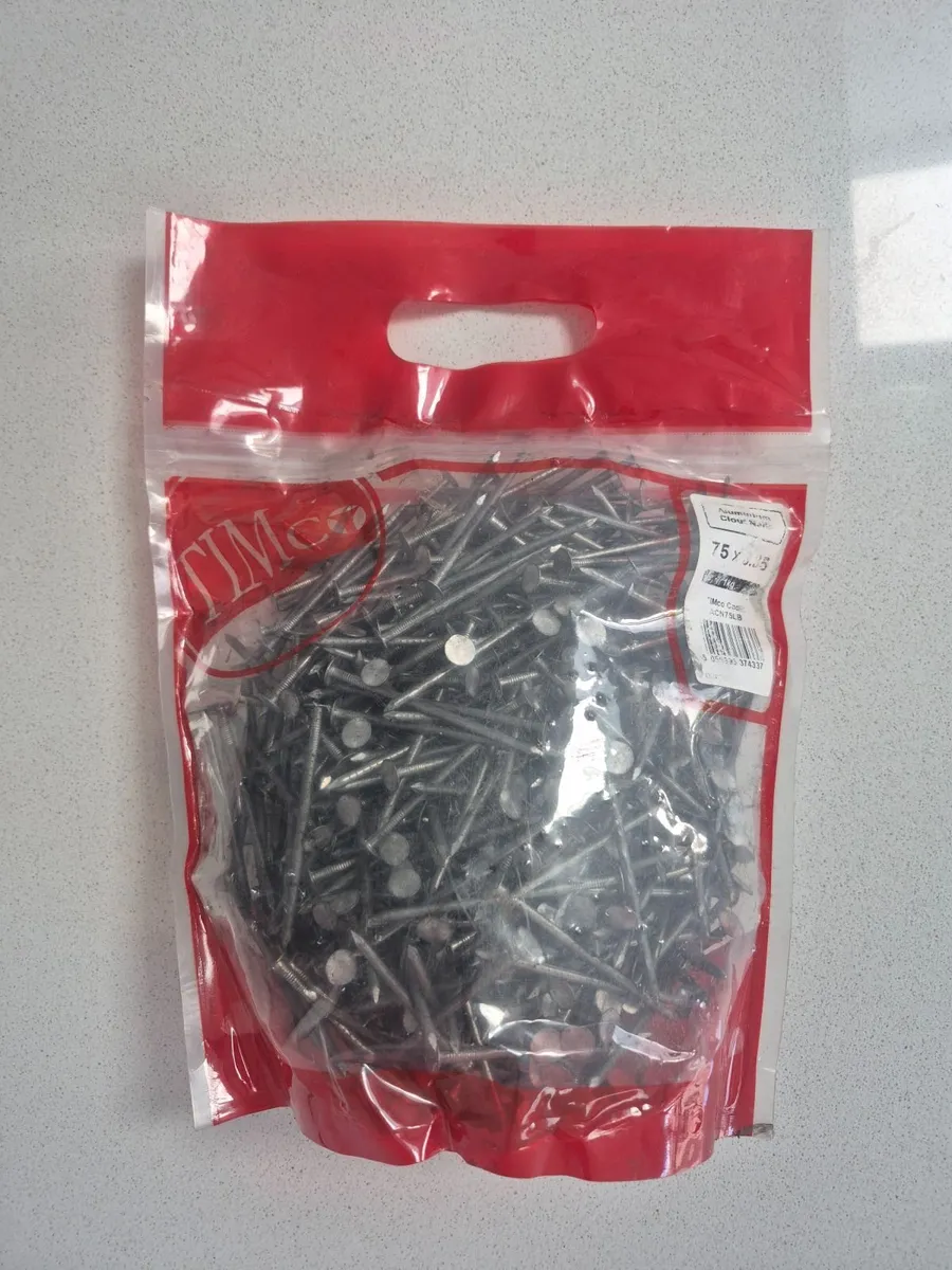 2 Bags of Clout nails 75mm x 3.5mm