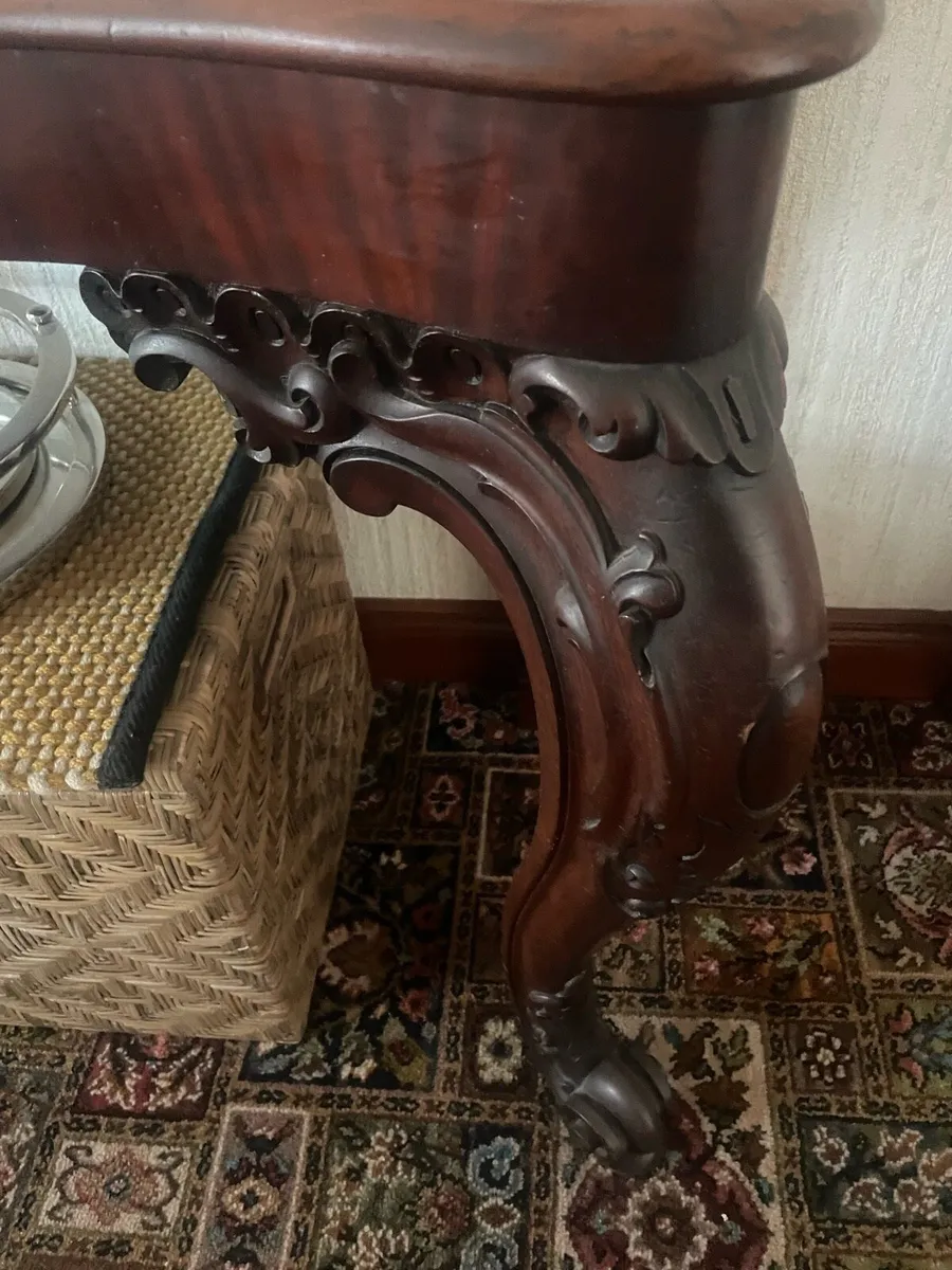 Mahogany hall table - Image 3