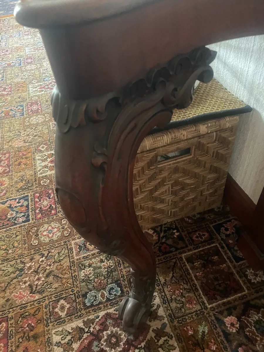 Mahogany hall table - Image 4