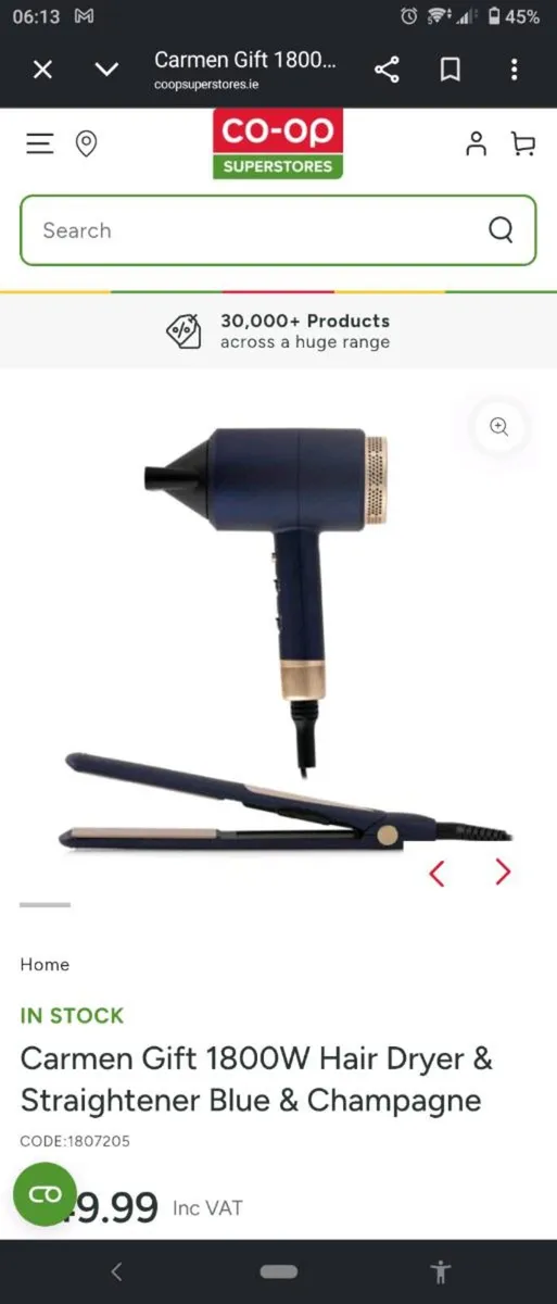 Carmen hairdryer and straightener set - Image 3