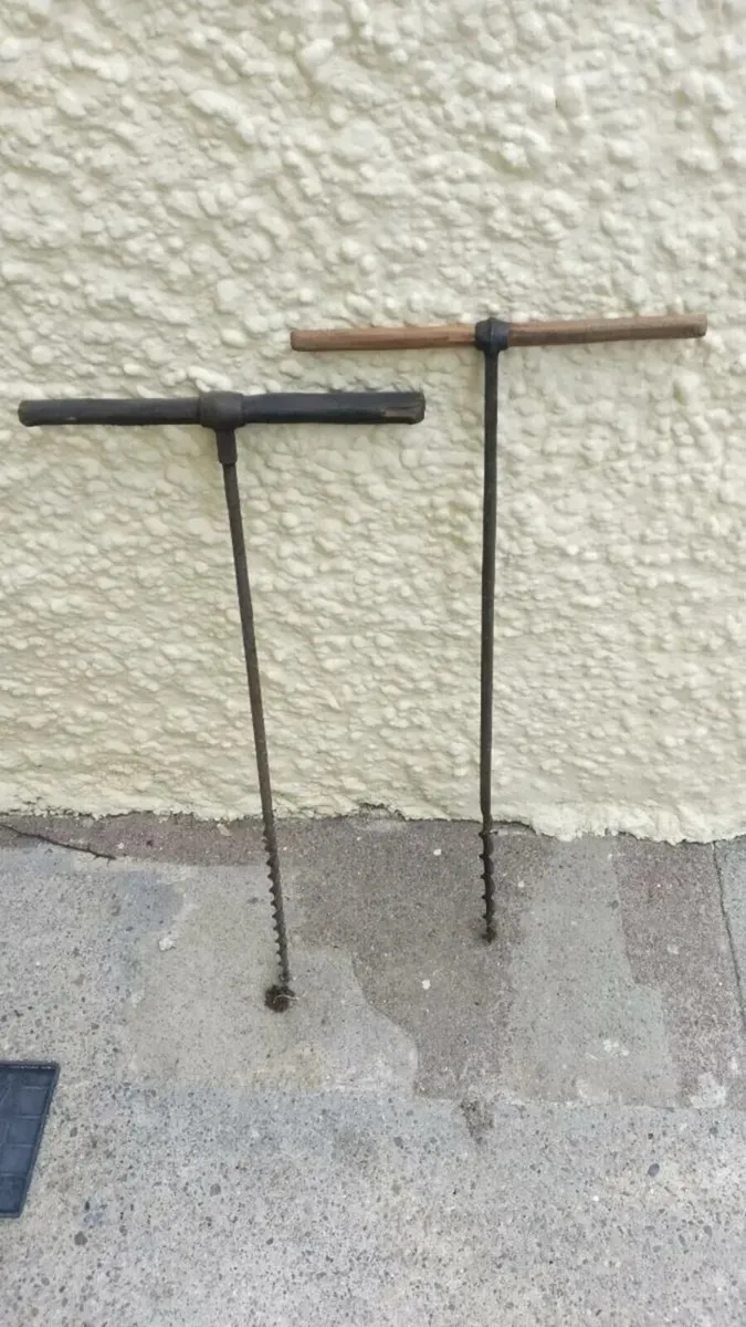 2. Vintage Manual Augers