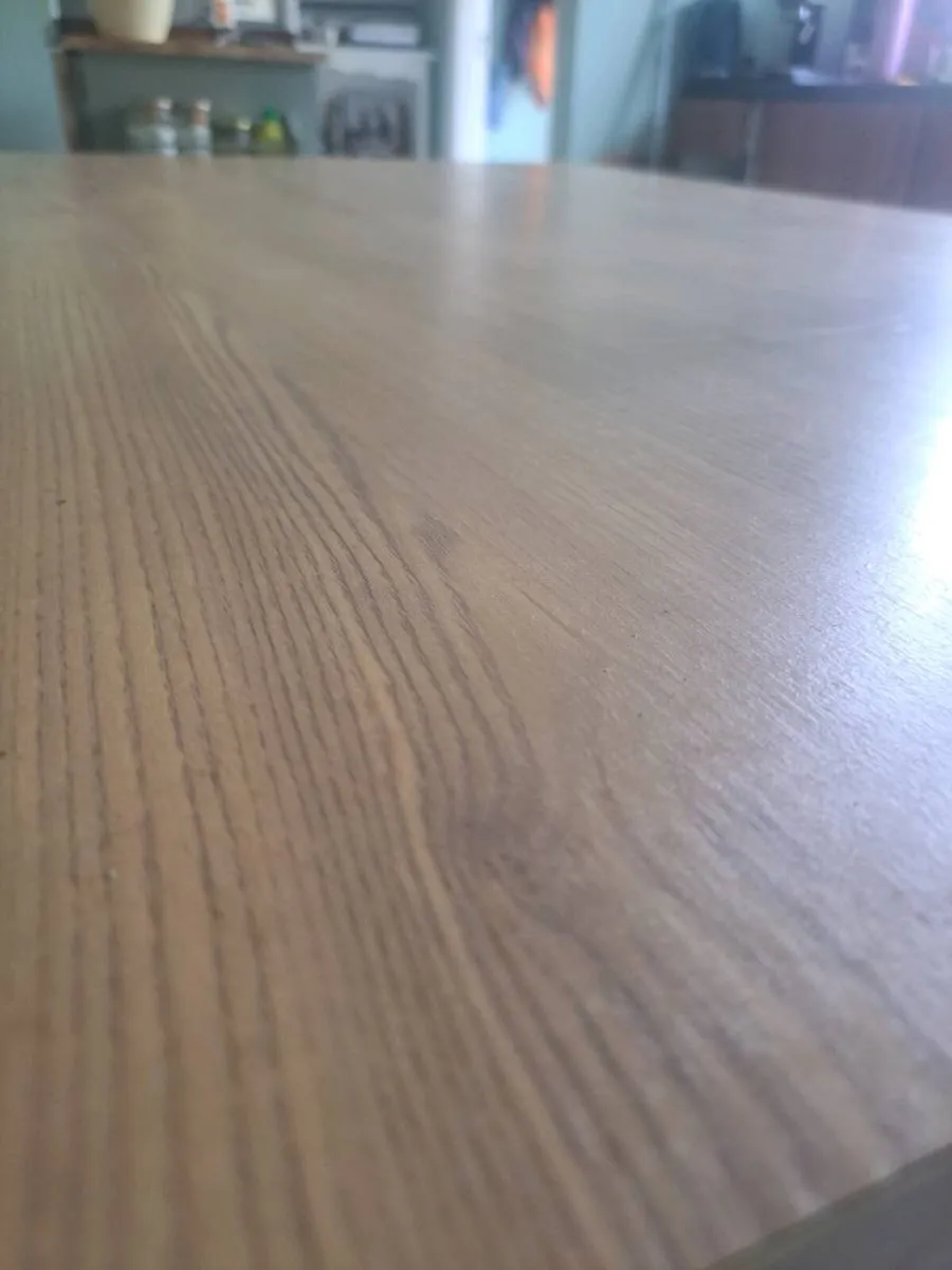 Dining table and 2 benches excellent condition - Image 2