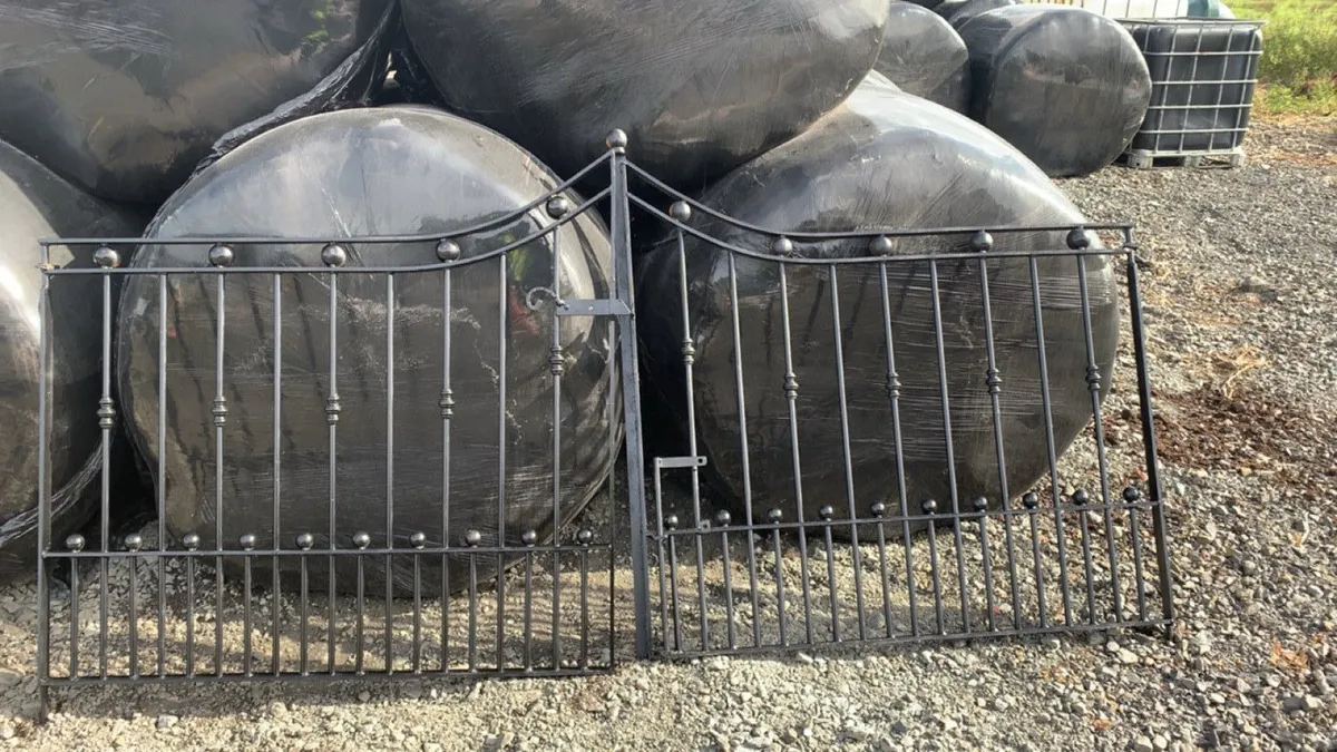 Steel Gates fresh sand blasted and painted - Image 2
