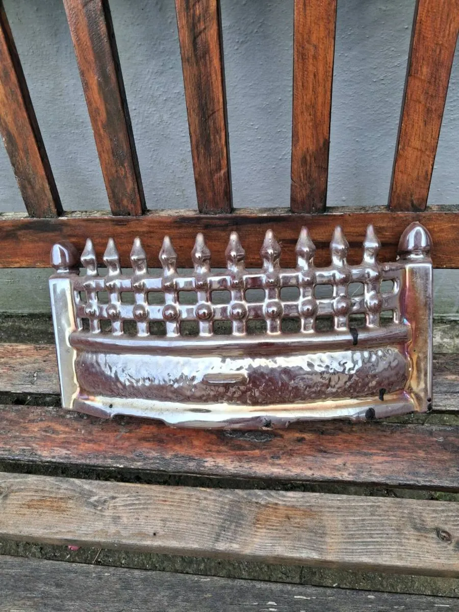 Vintage cast Lustre ware fire fret - Image 1