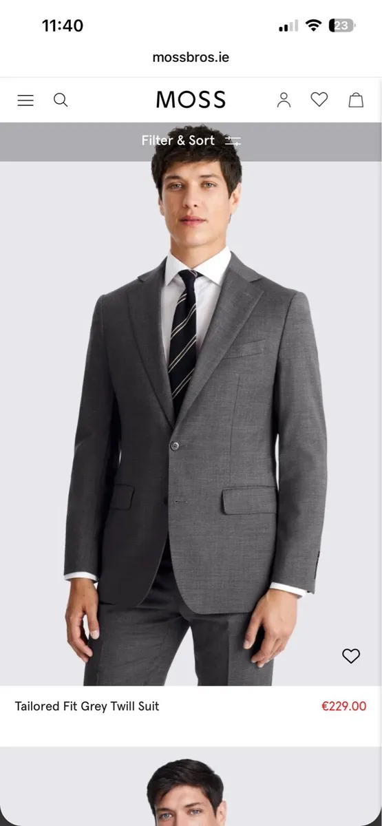 Moss Bros Grey Suit - Image 3
