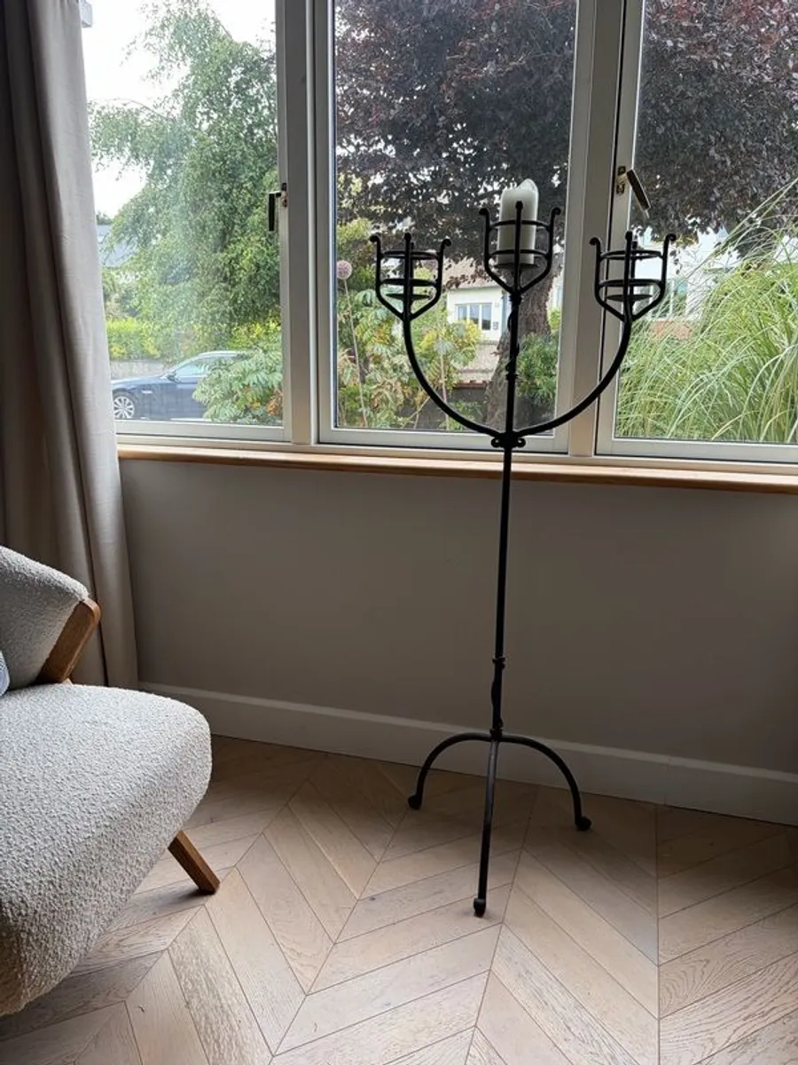Cast Iron Candle Holder - Image 1