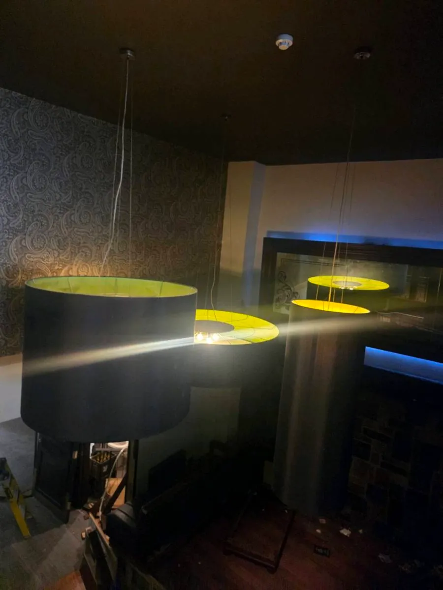 Large Statement Pendant Lights, Mirrors & Brass Fi - Image 2