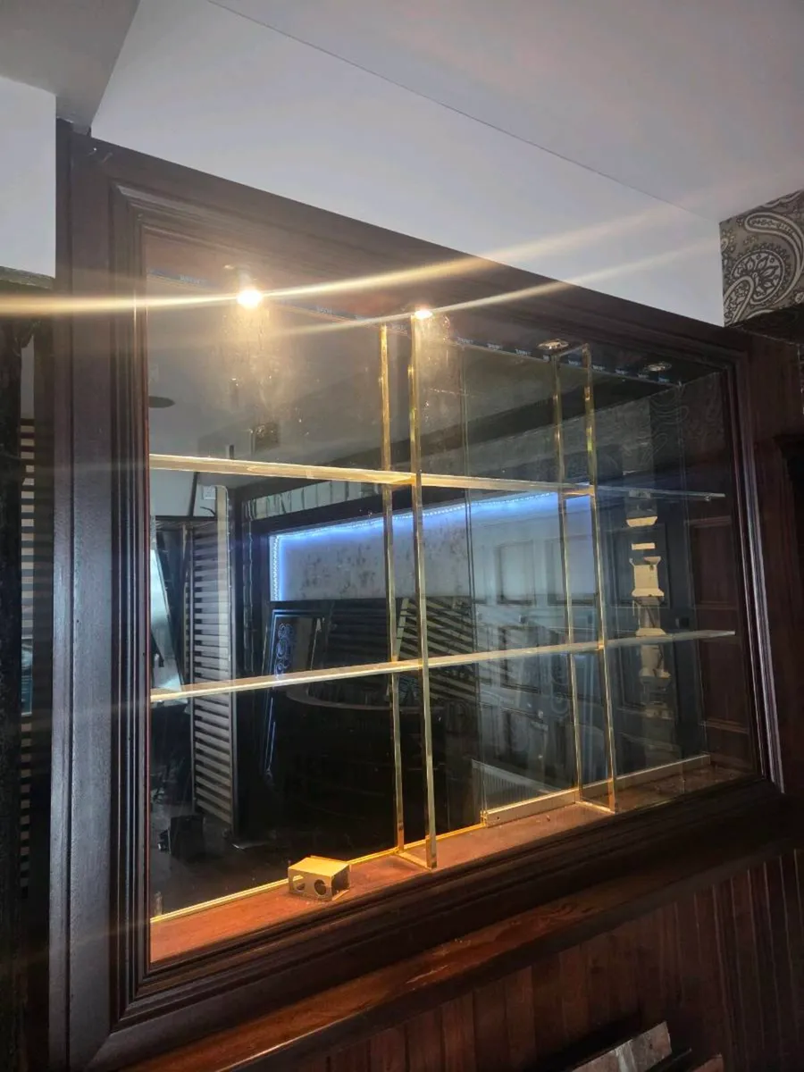 Large Statement Pendant Lights, Mirrors & Brass Fi - Image 4