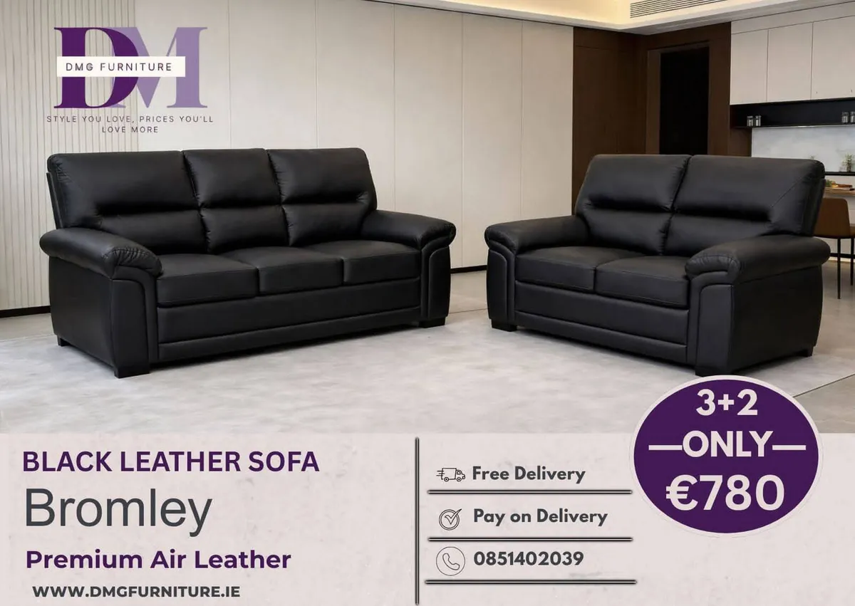New 3+2 Bromley Leather Sofa Range - Image 2