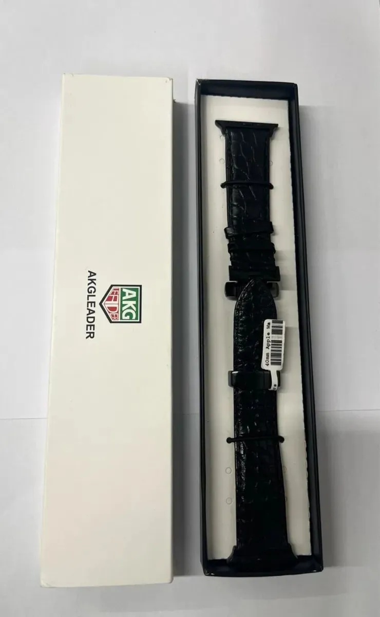 40mm Leather Apple Watch Strap - Image 1