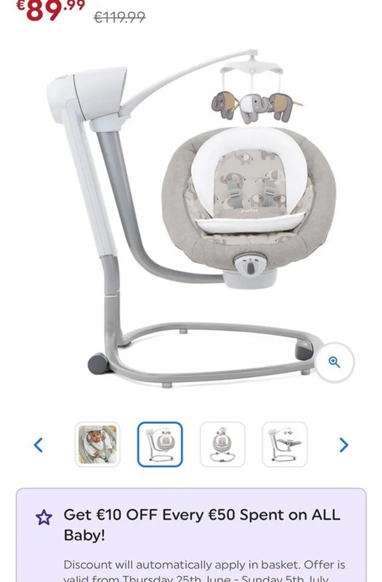 Joie Serina Multi-Motion Baby Swing and Rocker