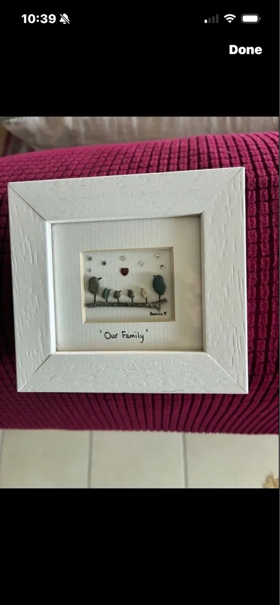 Our Family- Framed Stone Artwork - Image 1