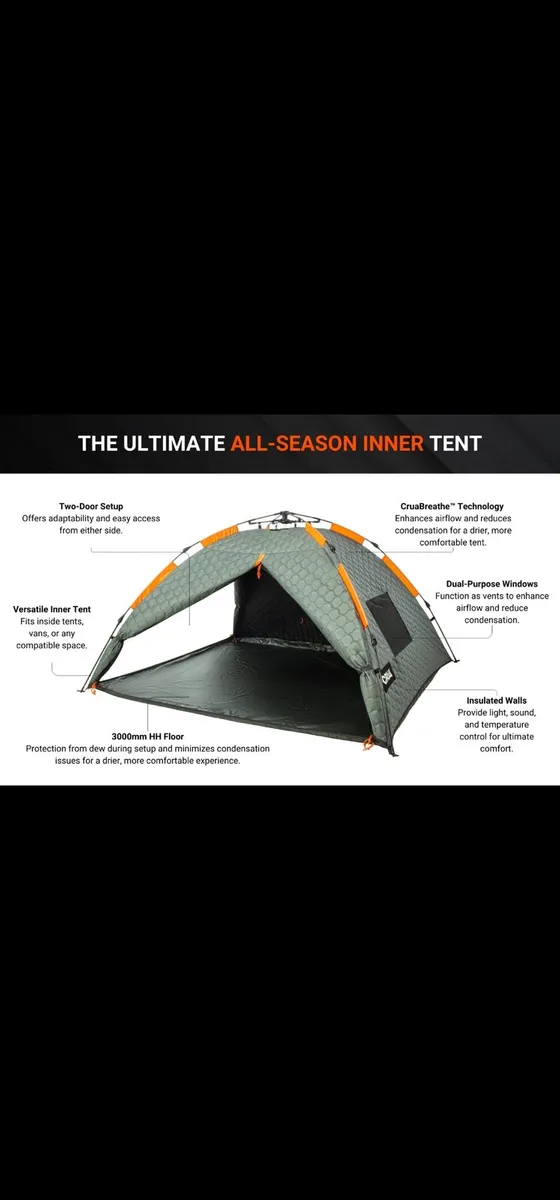 Insulated inner tent