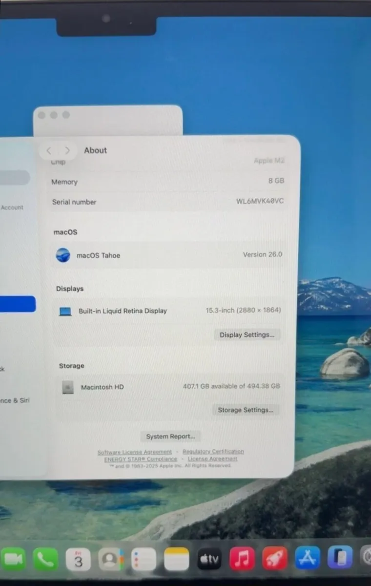 Apple MacBook Air M2 15" (2023) 8GB RAM 512GB SSD - Image 3