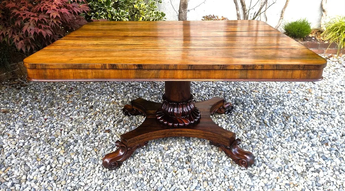 Georgian Rosewood Centre Table- Circa 1830 - Image 1