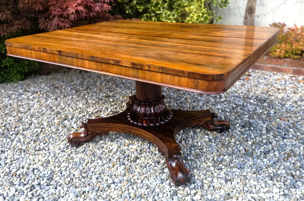 Georgian Rosewood Centre Table- Circa 1830 - Image 3