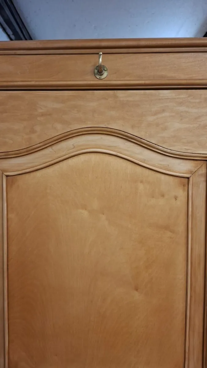 Late 19th century French oak armoire,  wardrobe - Image 3