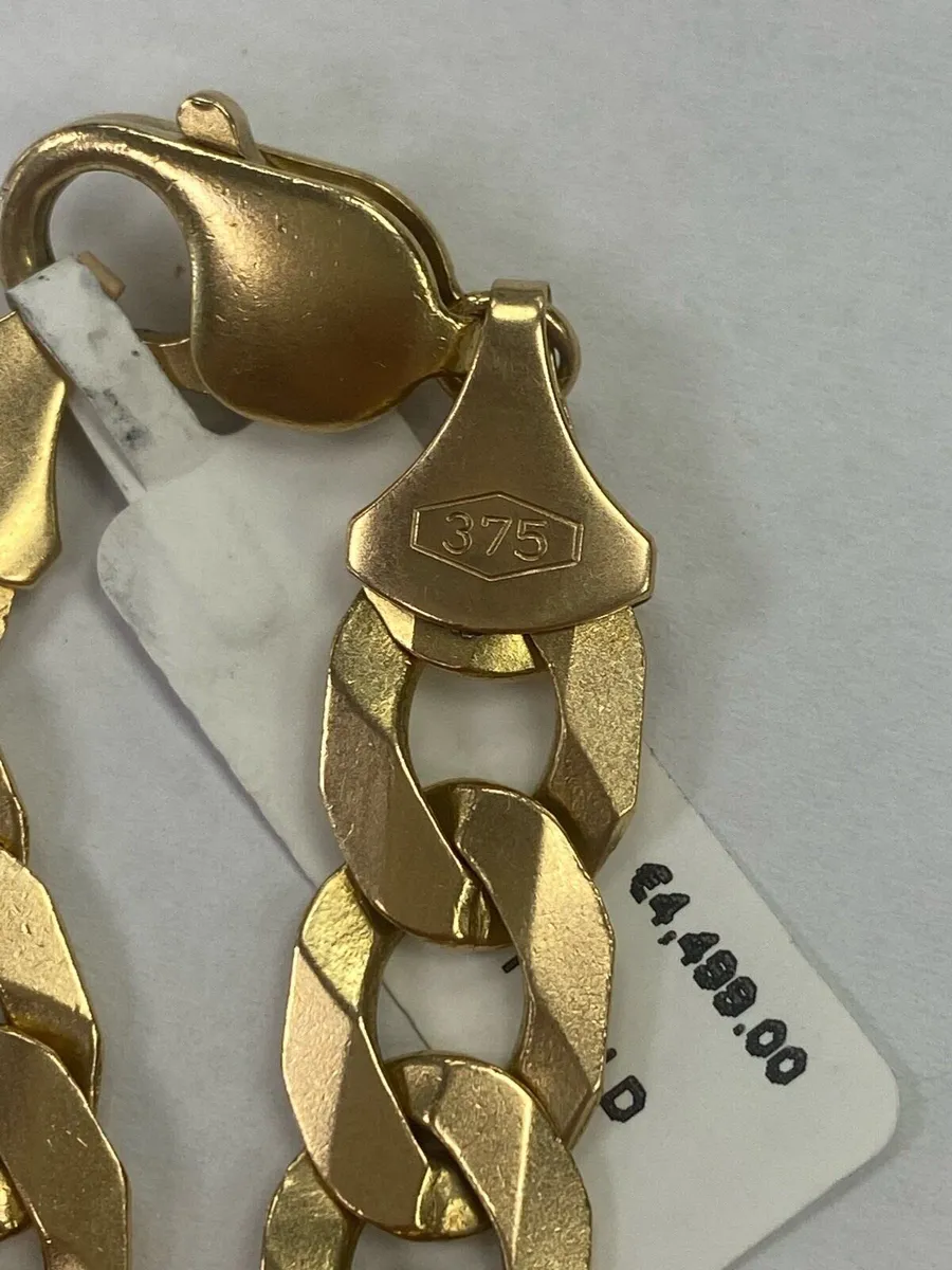 Men’s gold curb link chain - Image 3