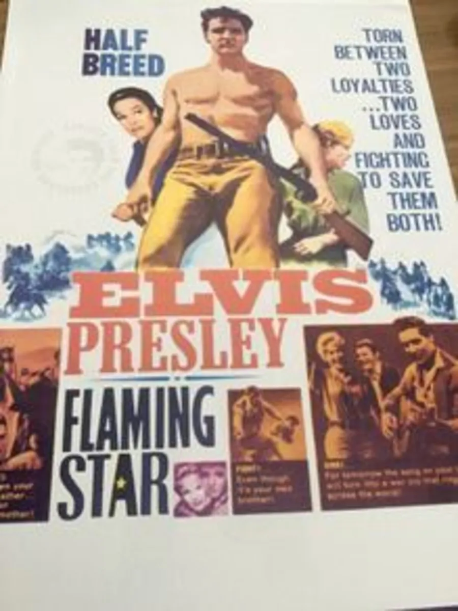 Rare Genuine Elvis Memorabilia - Flaming Star - Image 1