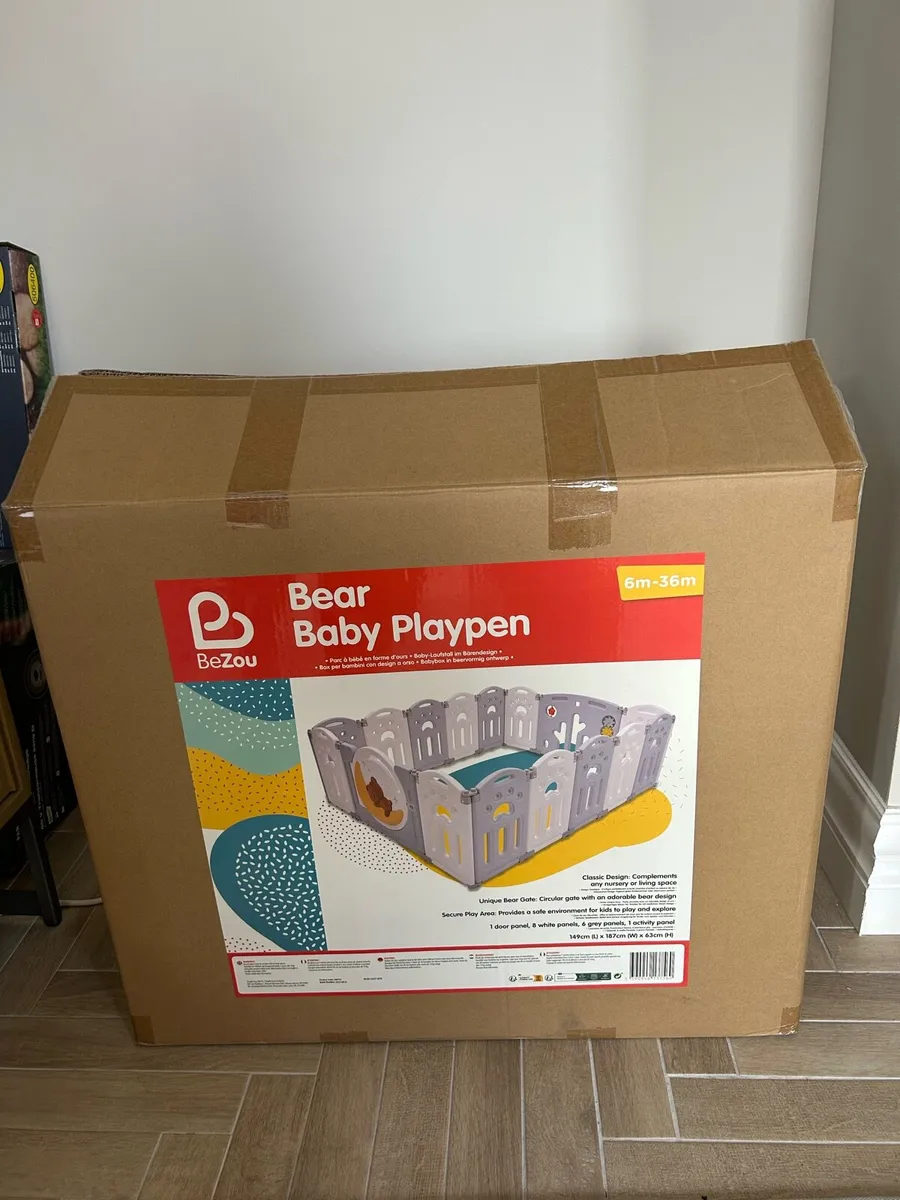 Bezou Bear Baby Playpen - Image 1