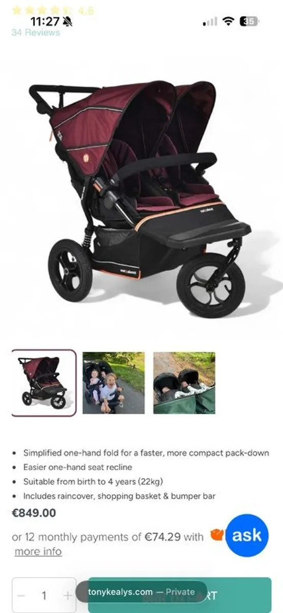 Out n About double buggy - Image 4