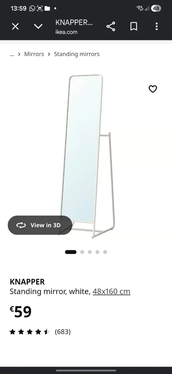 Standing mirror - Image 1