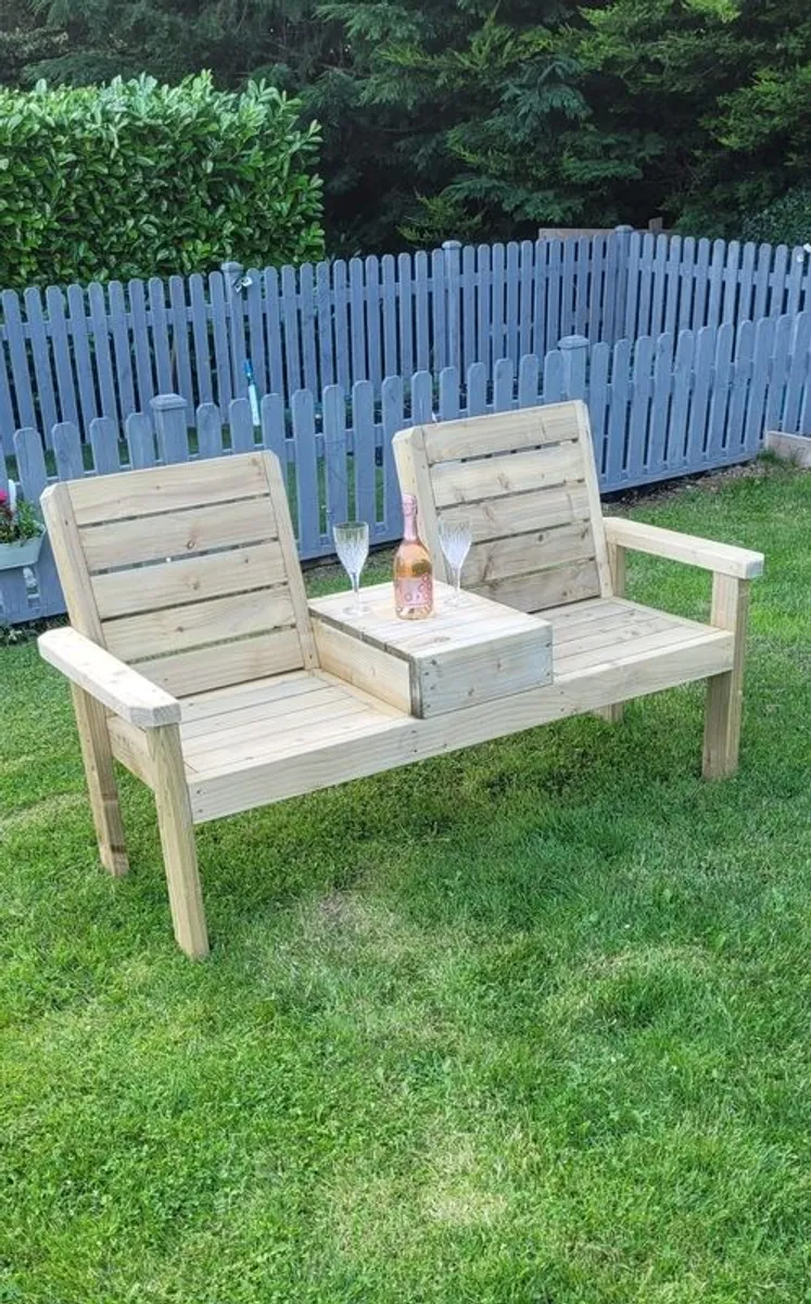 2 seater garden chair - Image 1