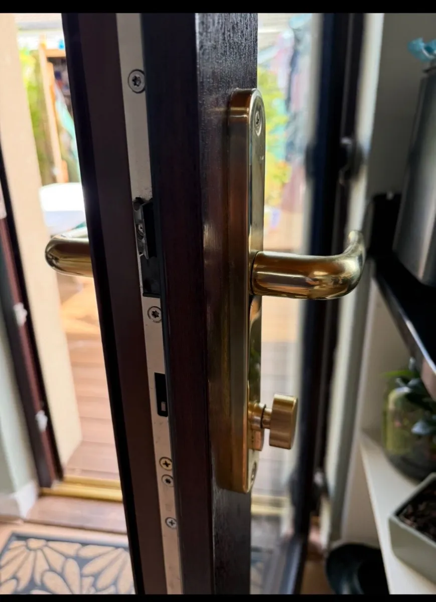 Rosewood PVC Double Glazed Back Door - Image 2
