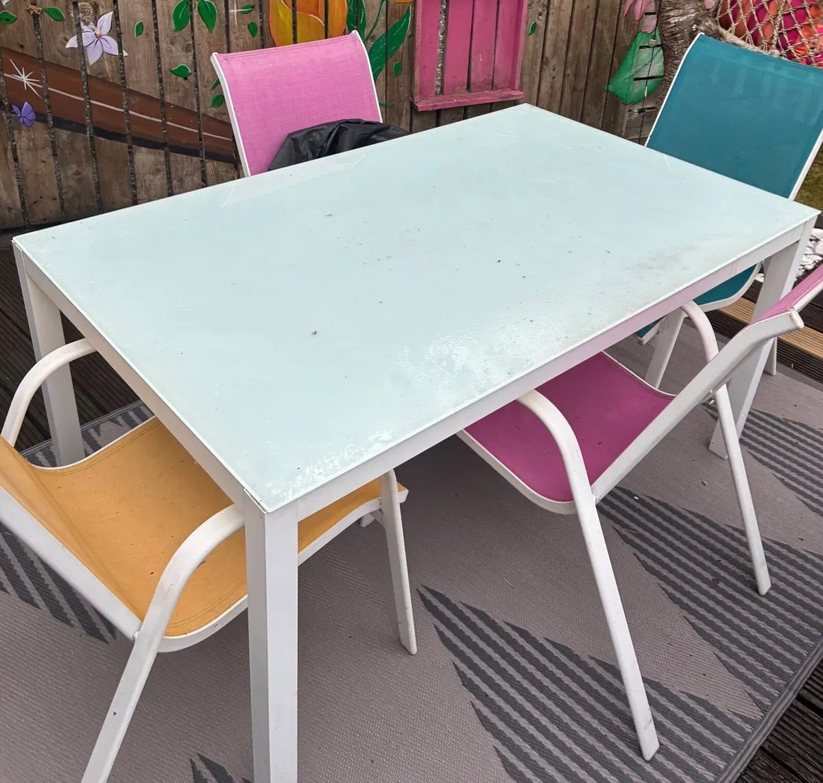 Patio table and chairs