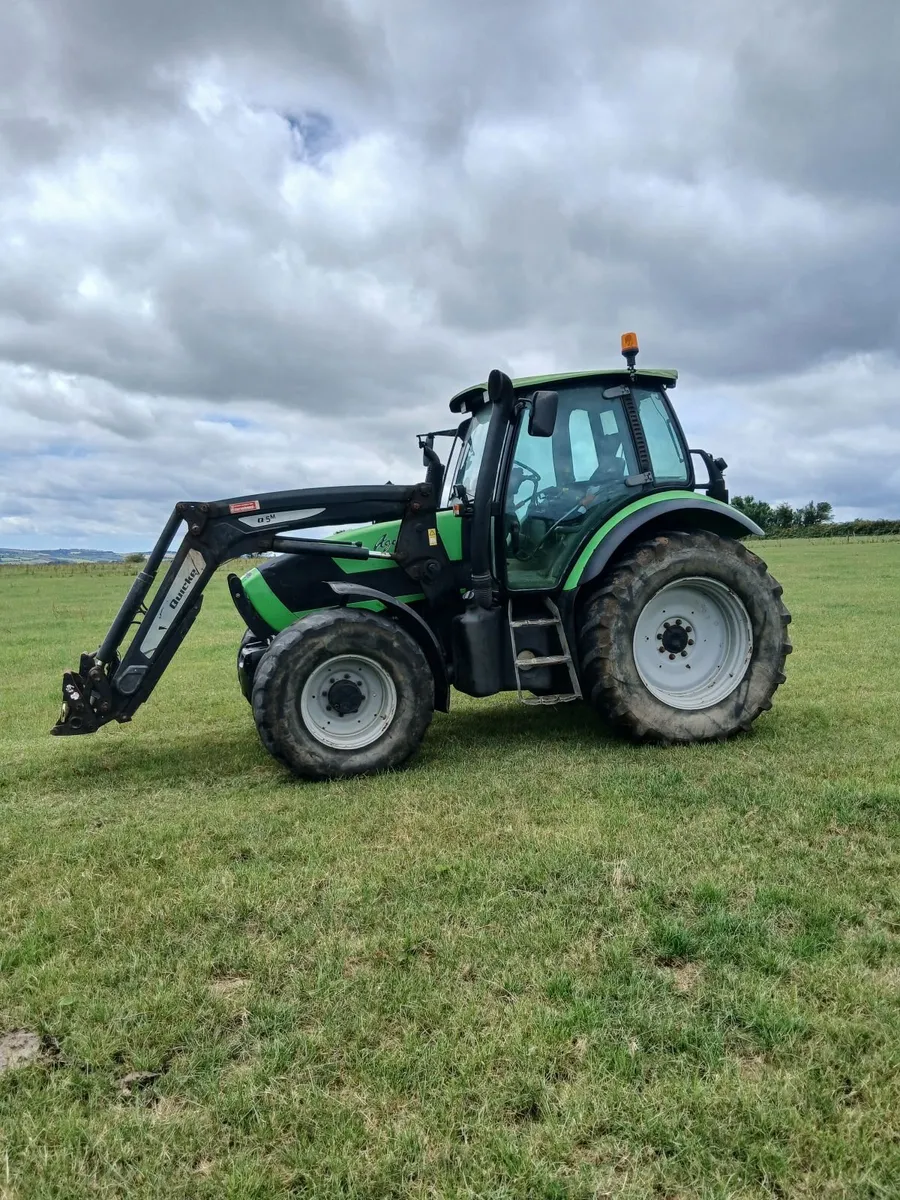 DEUTZ-FAHR agrotron 130 with quicke q5m loader - Image 1