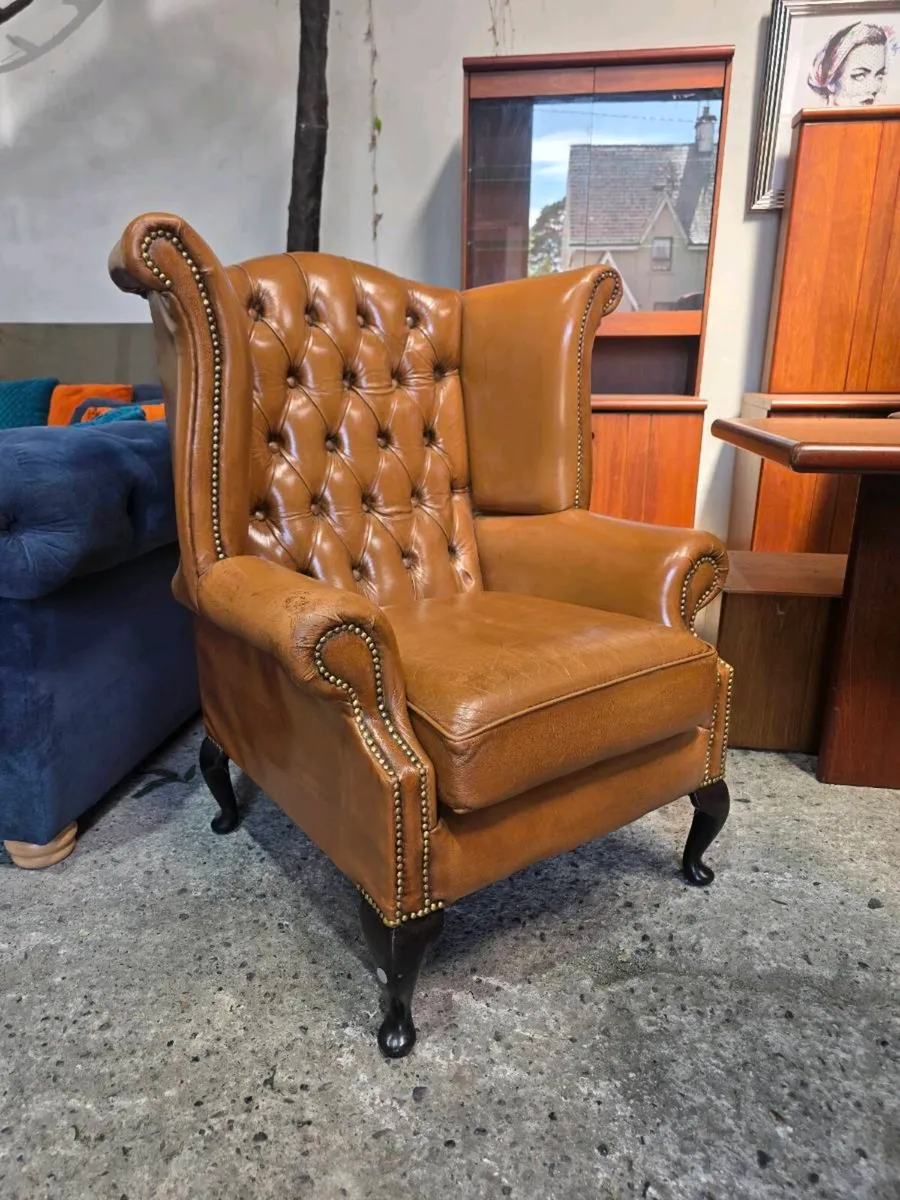 Arm chair - High-Back Queen Anne (wingback) - Image 1