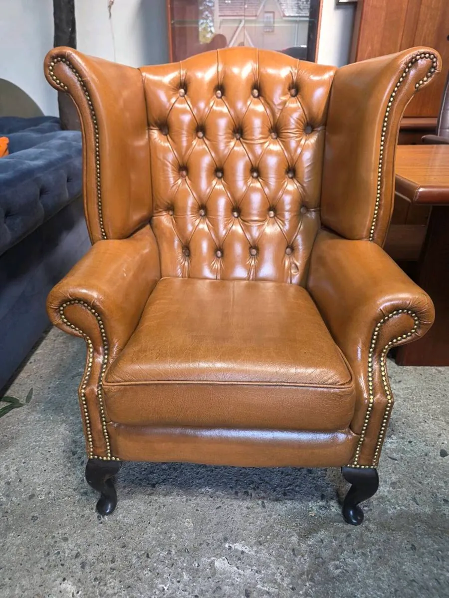 Arm chair - High-Back Queen Anne (wingback) - Image 2