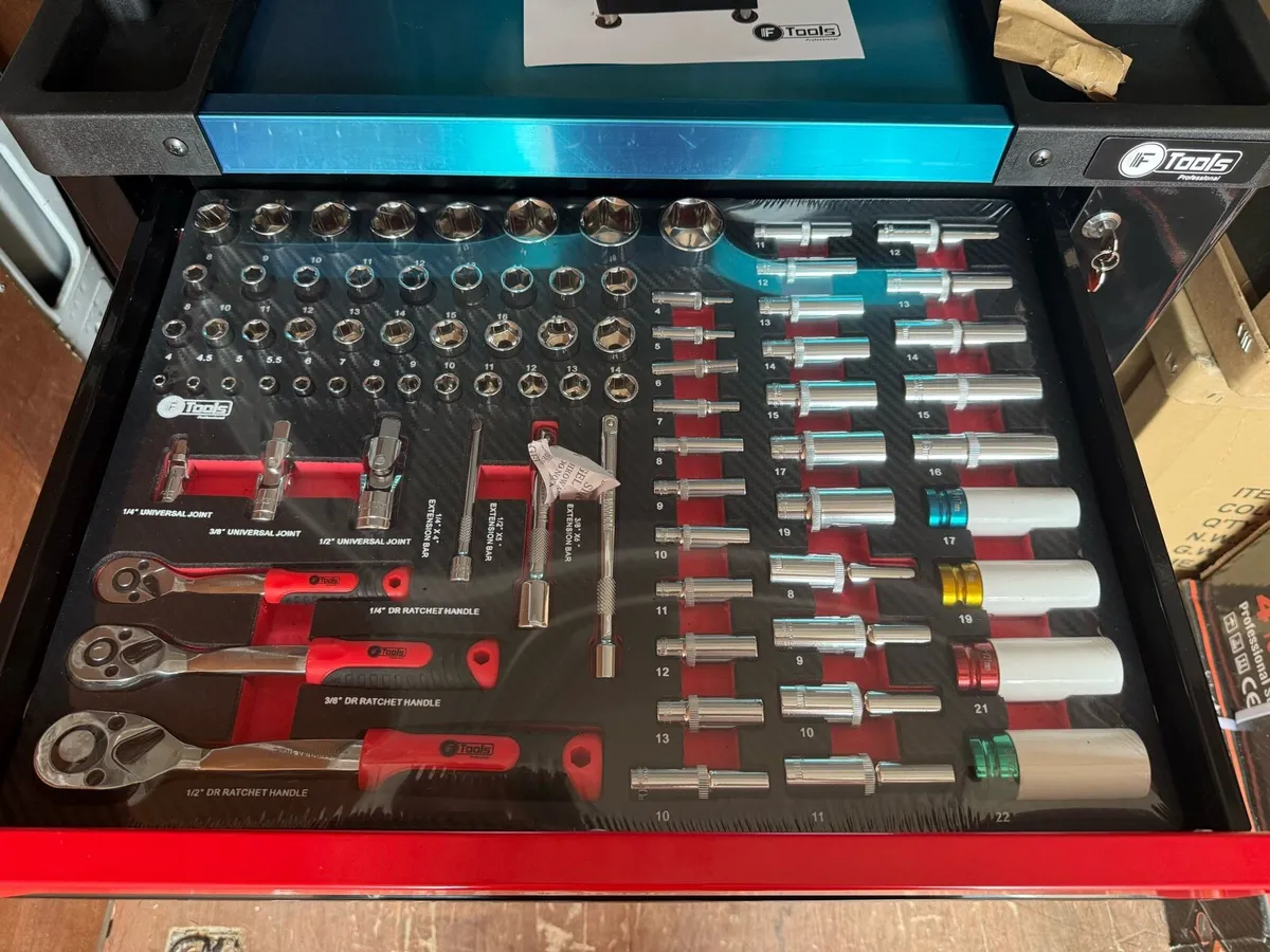 NEW MODEL 8DRAWER TOOL CHEST FULL OF TOOLS - Image 2
